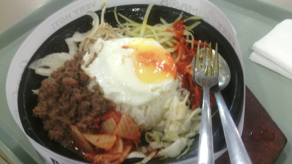 Bibimbop at Mr. Kimbop. Food Court SM Lipa